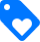 graphic icon price tag with a heart in it